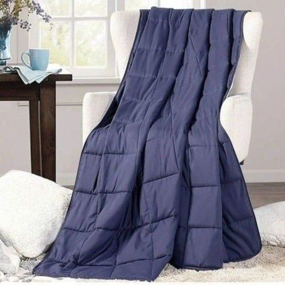 Dearfoams Solid 15lb Weighted Blanket 60" x 80" (Queen)